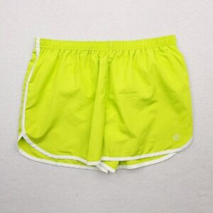 Be‎ Inspired Running Shorts Womens Medium Green Lined Gym Athletic Work Out